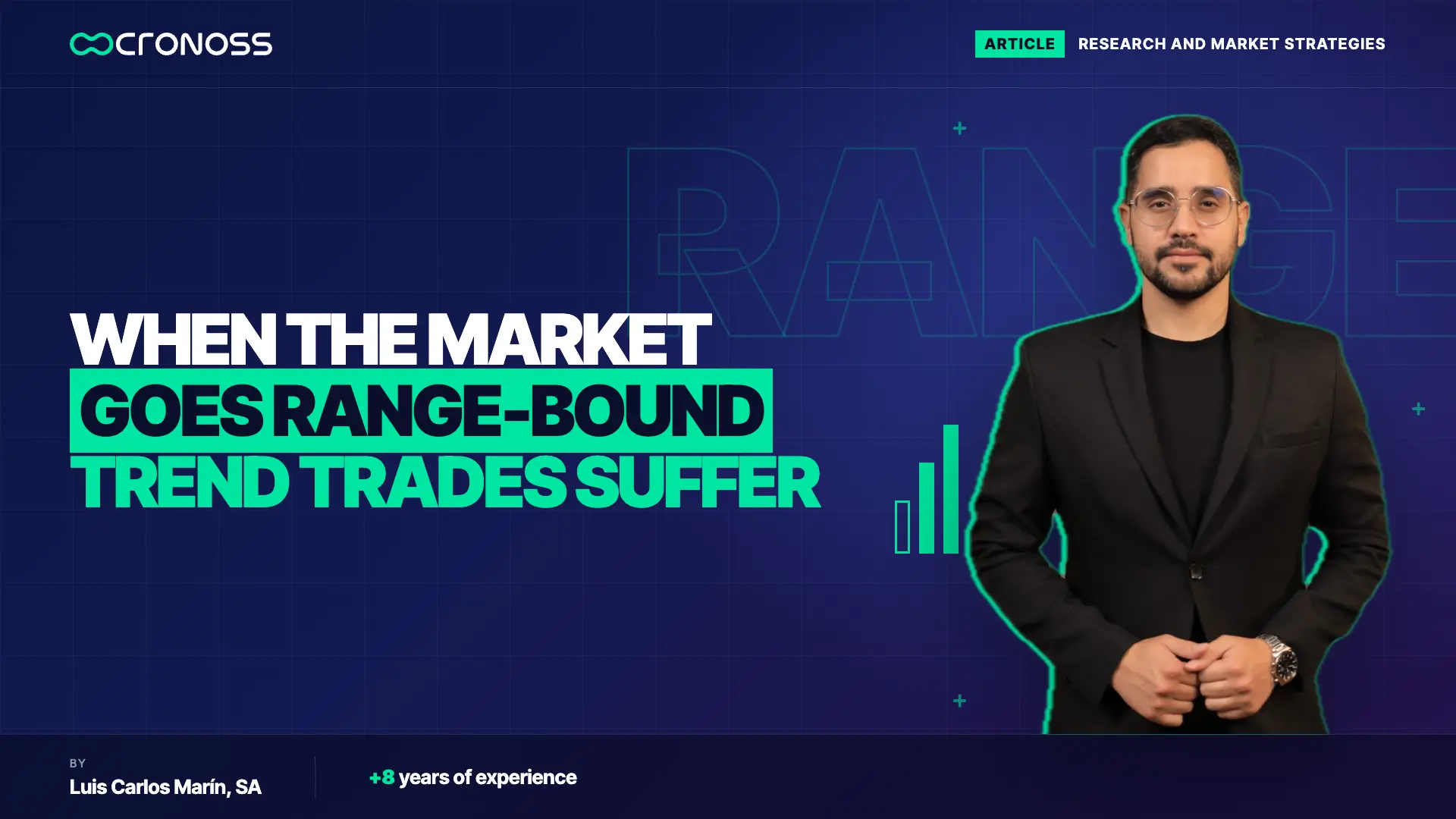Cover with the headline on what changes when the market goes range-bound, with Luis Carlos Marín on the right.